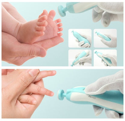 Cortador Aparador Lixador De Unha Bebê Criança Infantil Elétrico C/6 Refis - Nev