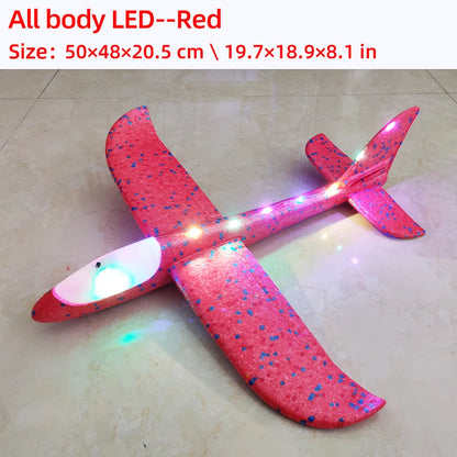 Avião de Espuma com LED