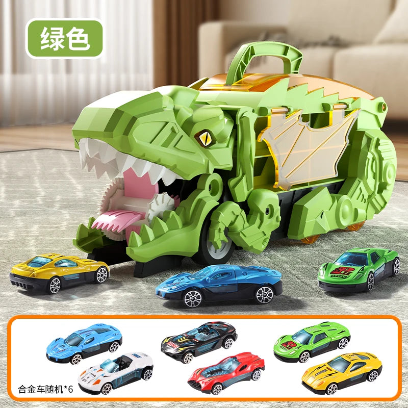 Caminhão Dinossauro com Carrinhos
