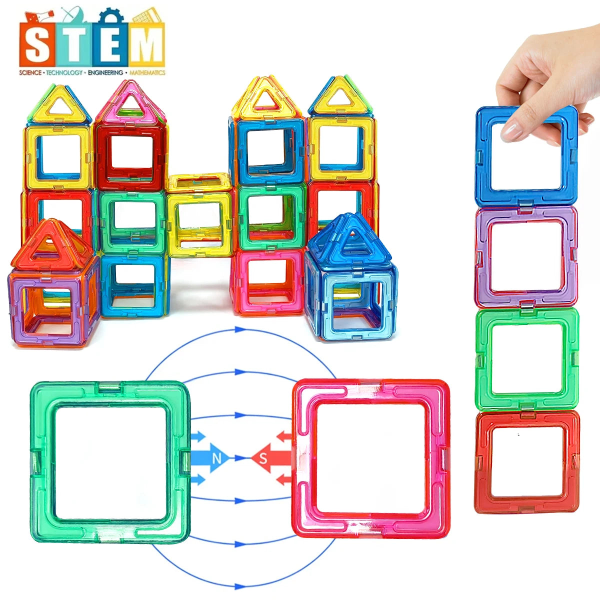 Blocos Magnéticos 3D