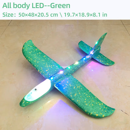 Avião de Espuma com LED