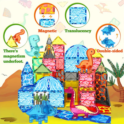 Blocos Magnéticos Dinossauro