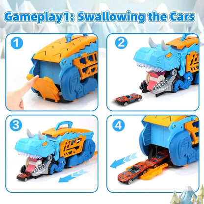 Caminhão Dinossauro com Carrinhos