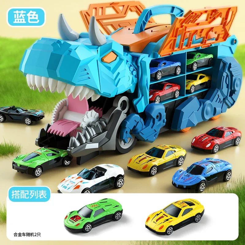 Caminhão Dinossauro com Carrinhos
