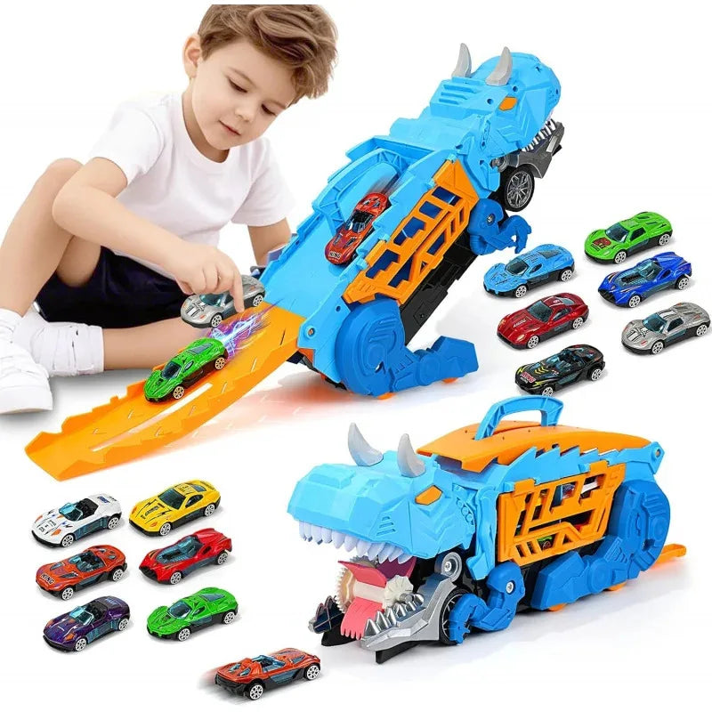 Caminhão Dinossauro com Carrinhos