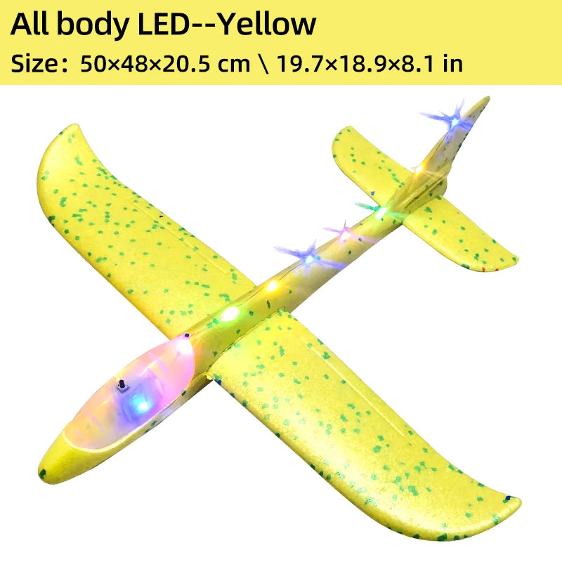 Avião de Espuma com LED