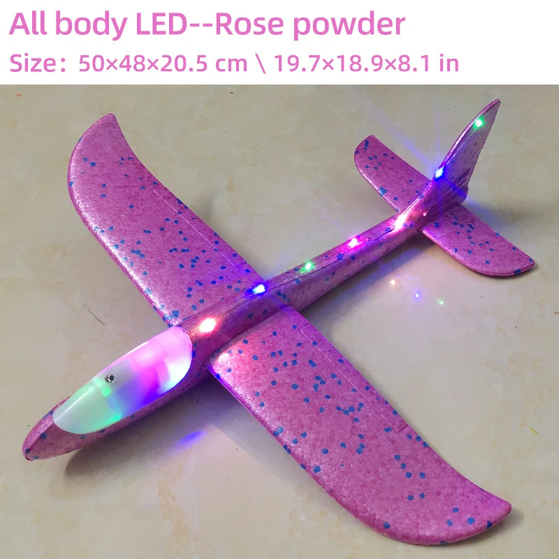Avião de Espuma com LED