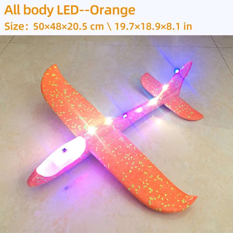 Avião de Espuma com LED