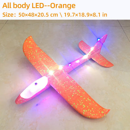 Avião de Espuma com LED