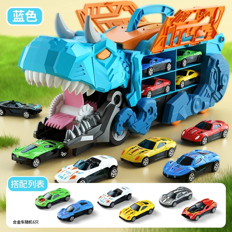 Caminhão Dinossauro com Carrinhos