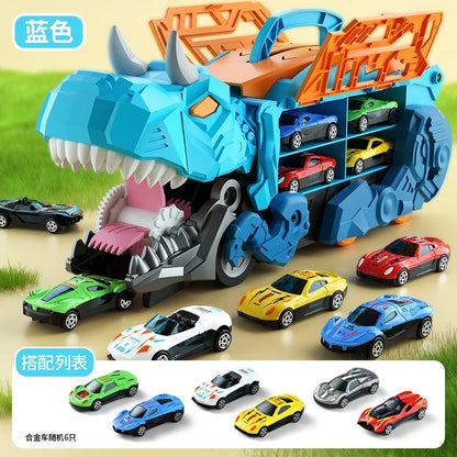 Caminhão Dinossauro com Carrinhos