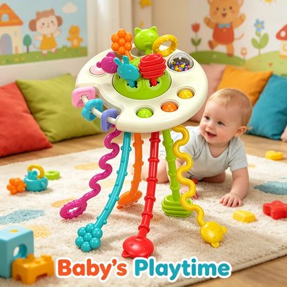 Brinquedo Sensorial de Puxar