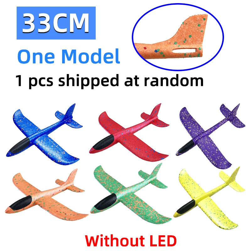 Avião de Espuma com LED