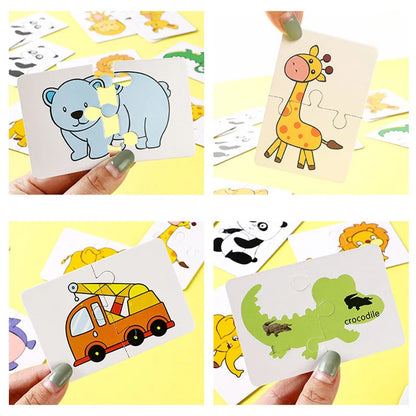 Cartões Puzzle Montessori