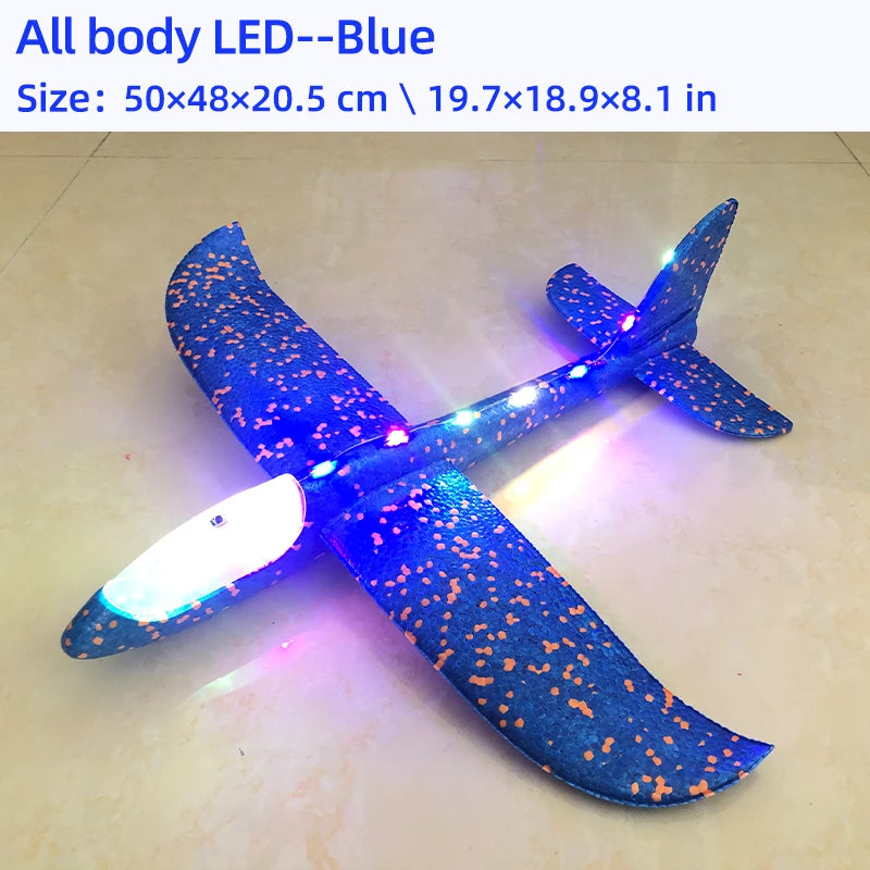 Avião de Espuma com LED