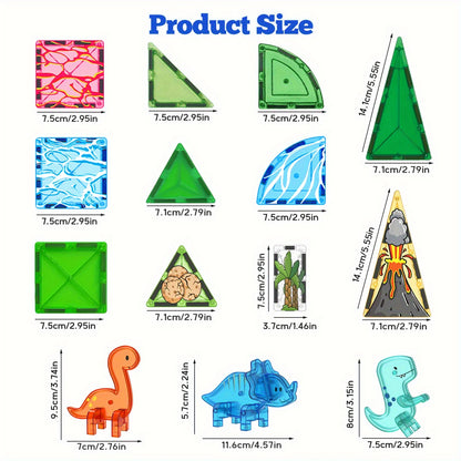 Blocos Magnéticos Dinossauro