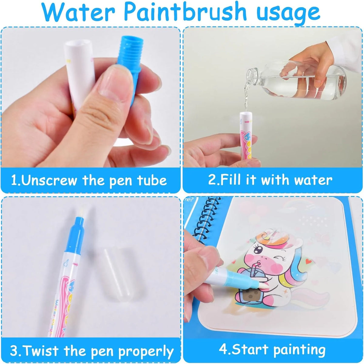 Livro Mágico de Pintura com Água