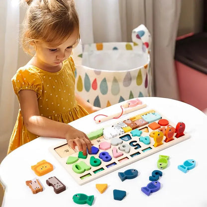 Painel Montessori de Formas e Números