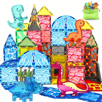 Blocos Magnéticos Dinossauro