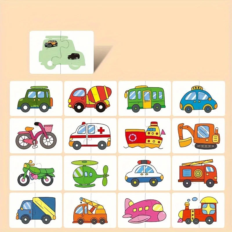 Cartões Puzzle Montessori